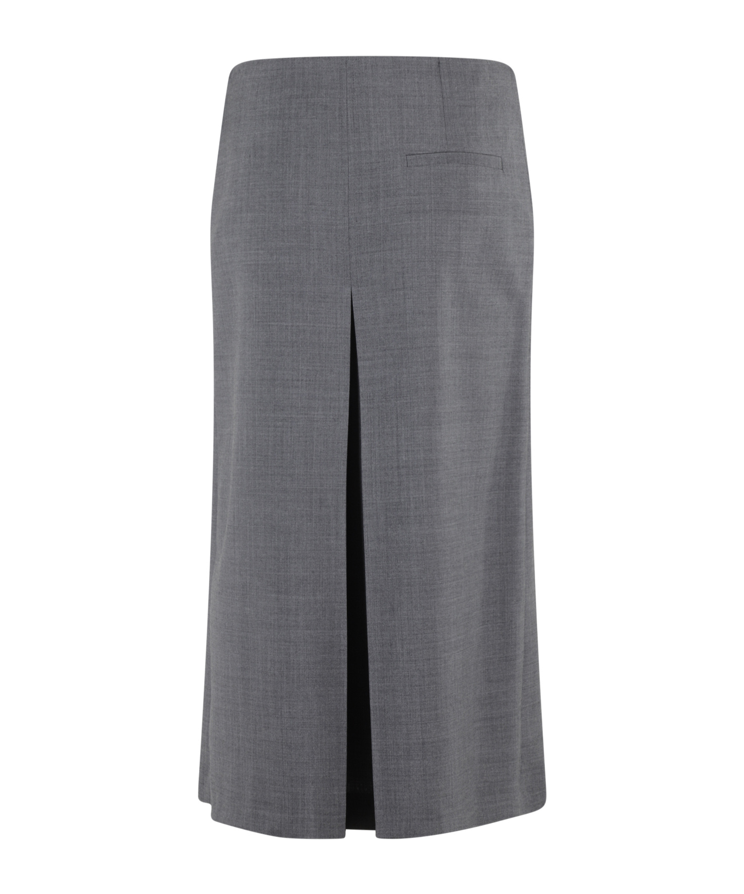 Semicouture Semi Couture Pleated Midi Skirt In Gray