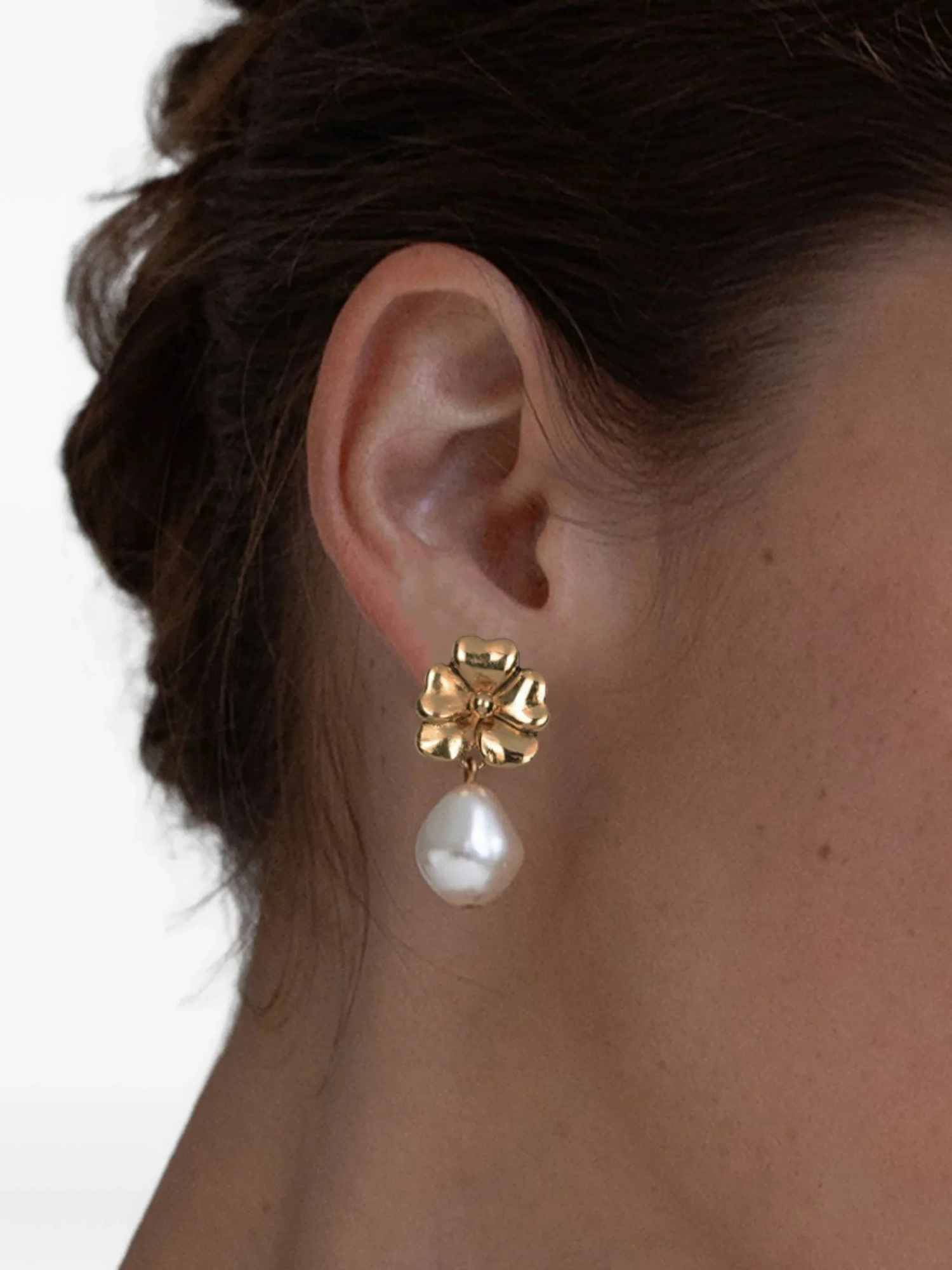 Jennifer Behr 18kt Gold Plated Luiza Drop Earrings In Brown