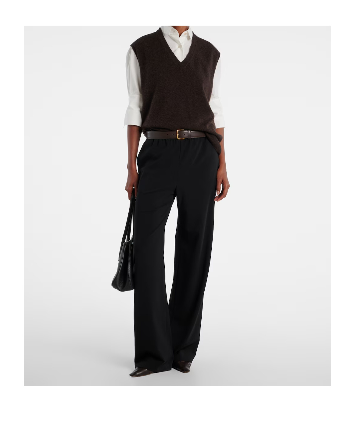 The Row Carla 45 Leather Pumps In Black