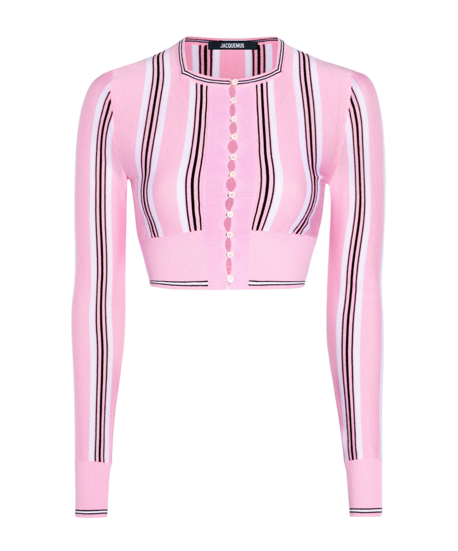 Jacquemus Pink Virgin Wool Le Cardigan Spiaggia Cardigan In Pink