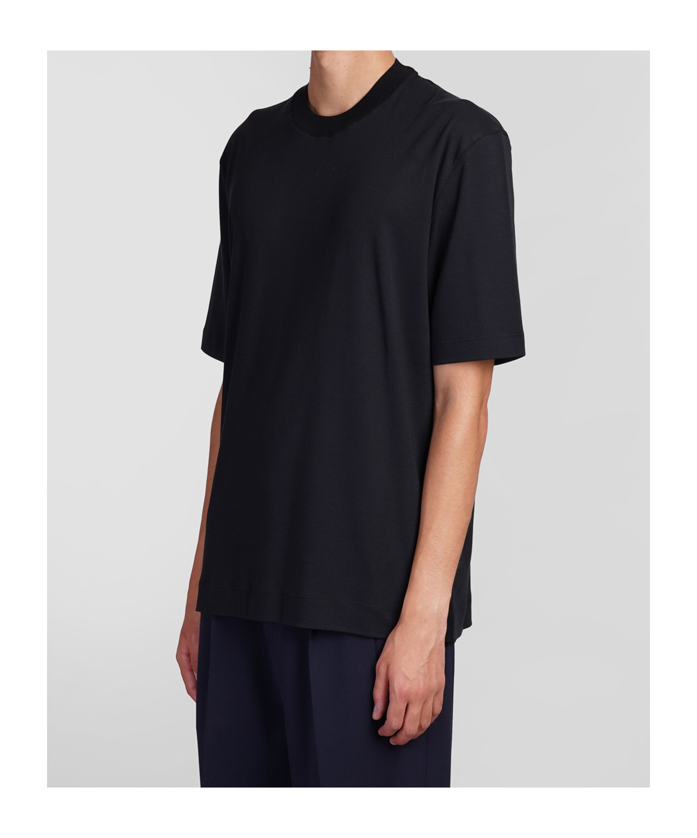 Shop Zegna Crew-neck T-shirt In Black