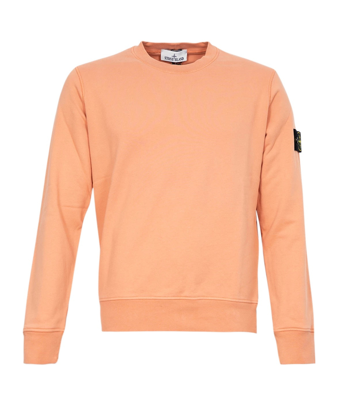 Stone Island Long-sleeved Sweater In Orange