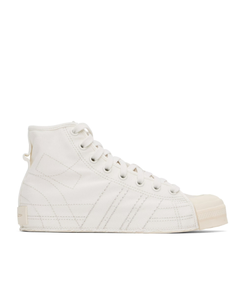 Y-3 Nizza Hi Sneakers In White