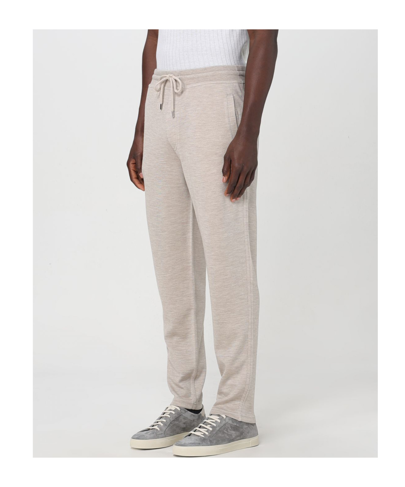 BRUNELLO CUCINELLI CASHMERE-BLEND TRACK PANTS