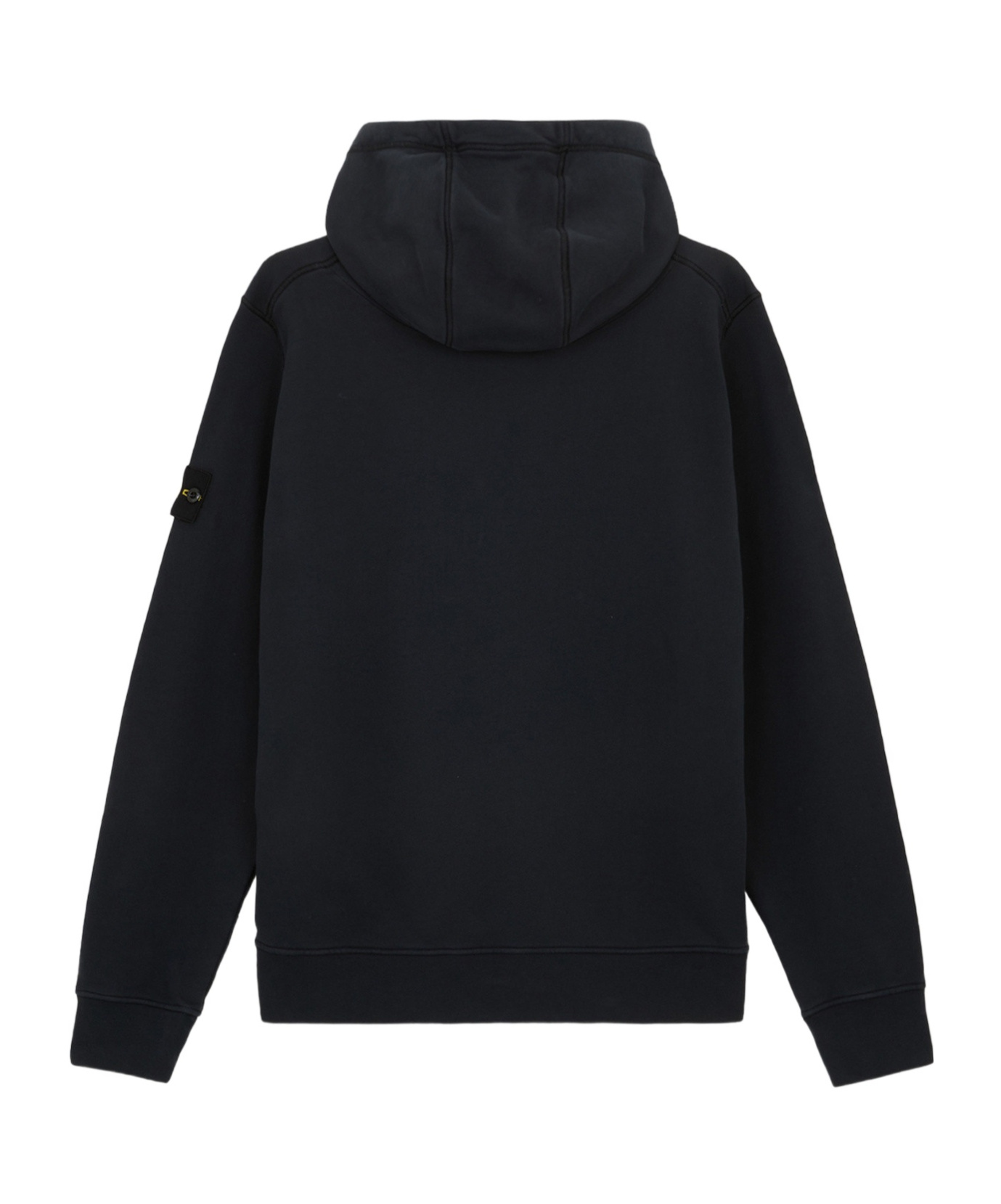 Stone Island Regular-fit Hooded Sweatshirt With Pouch Pocket In Blue