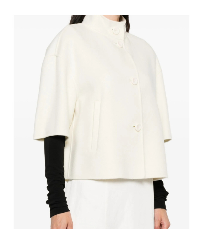 Max Mara Short-sleeved Casual Jacket In Neutral