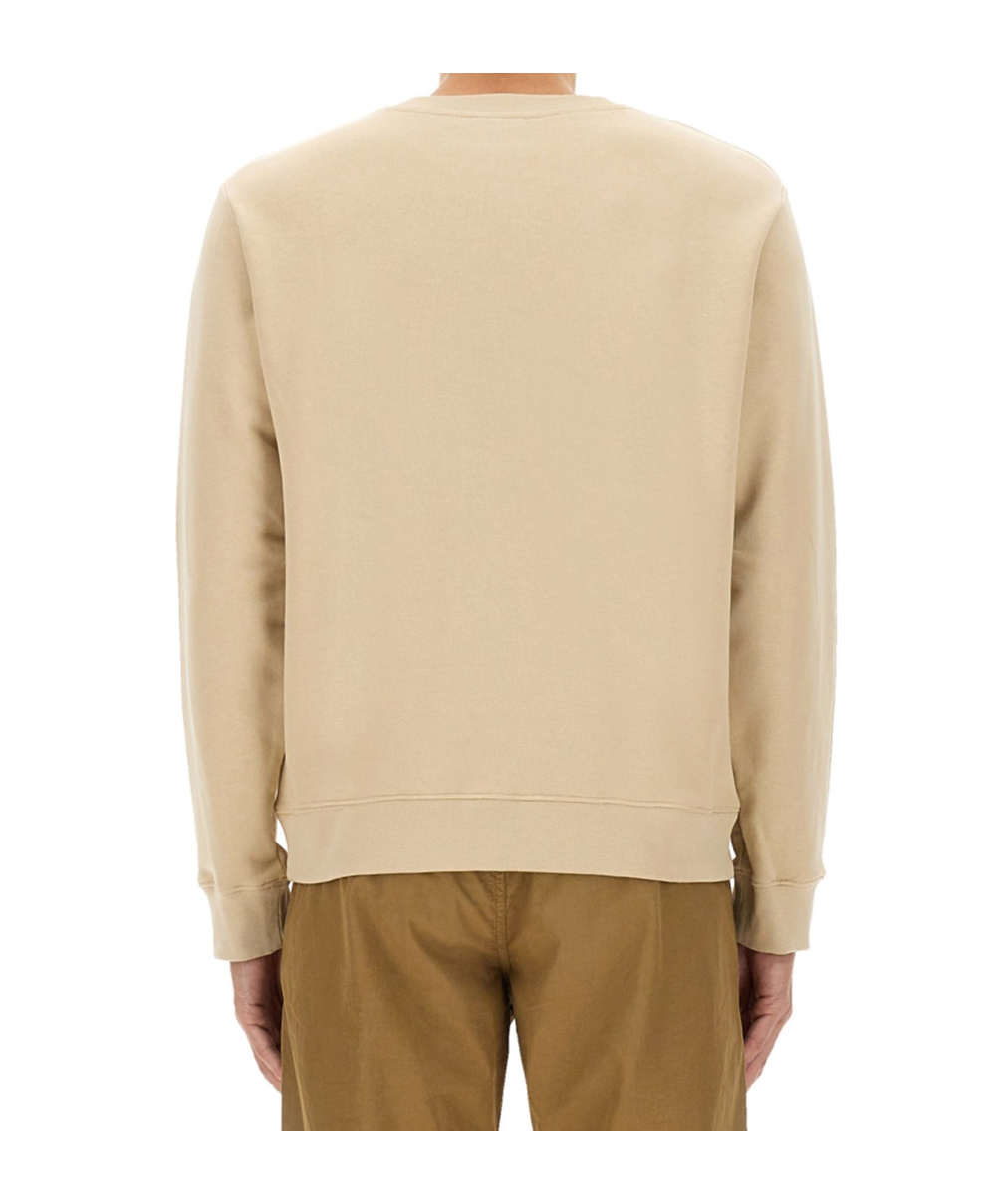 Apc A.p.c. Crewneck Long-sleeved Sweatshirt In Neutral