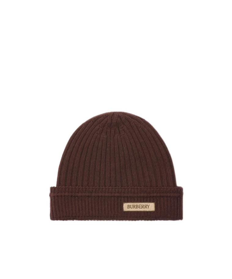 Burberry Logo Patch Wool Beanie