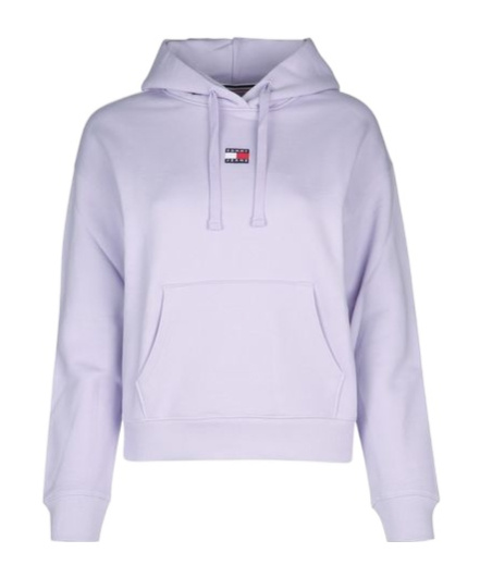 Shop Tommy Hilfiger Logo-patch Hoodie In Purple
