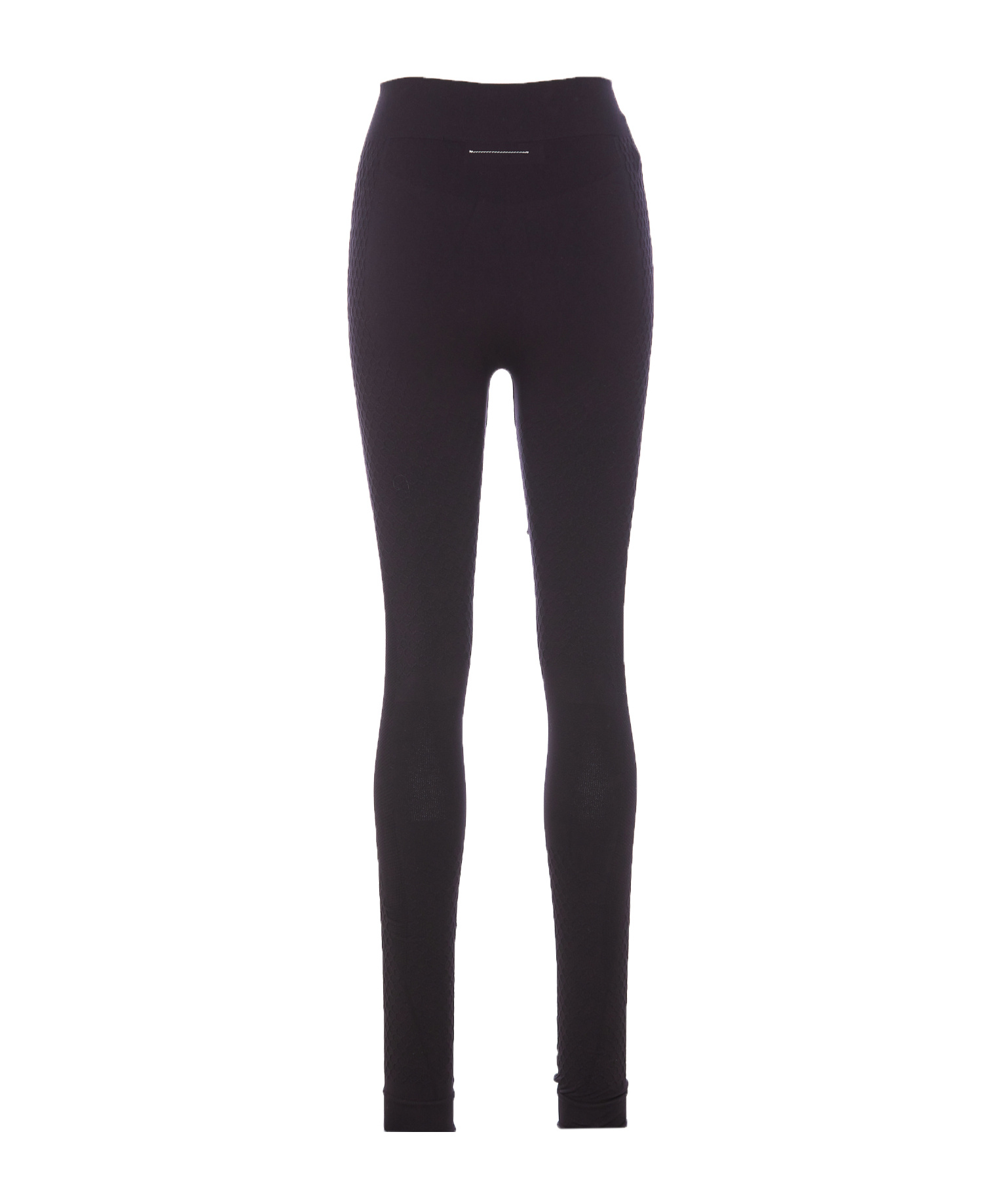 Mm6 Maison Margiela Salomon Seamless Stretch Thermal Leggings In Black