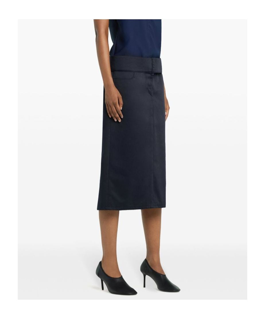 Courrèges Navy Blue Blue Skirt With Pockets