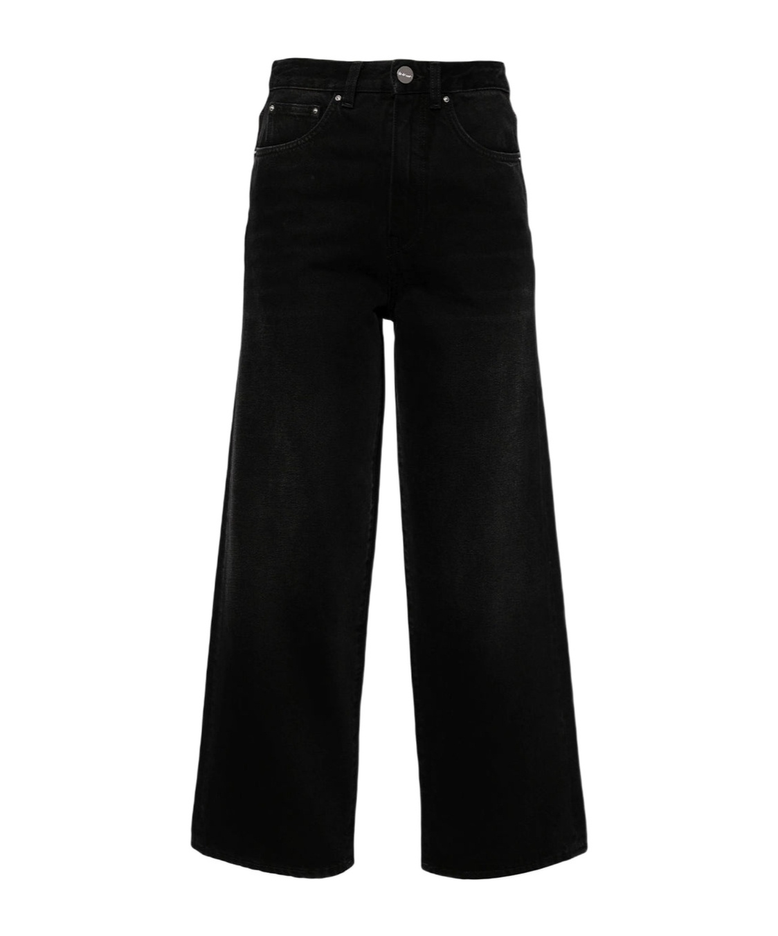 Totême High-rise Straight-leg Jeans In Black