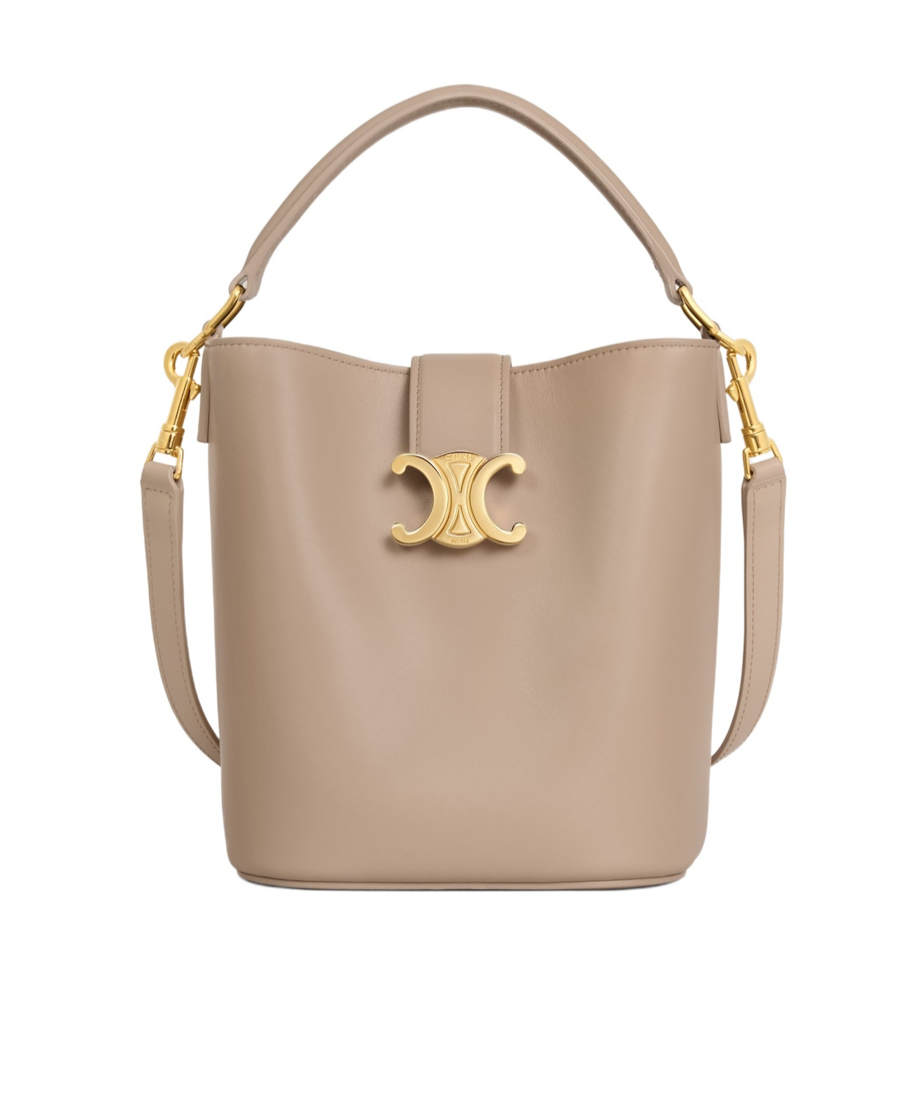 Celine Small Bucket Louise In Smooth Calfskin In Neutral
