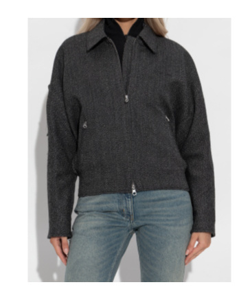Courrèges Long Sleeve Jacket In Black