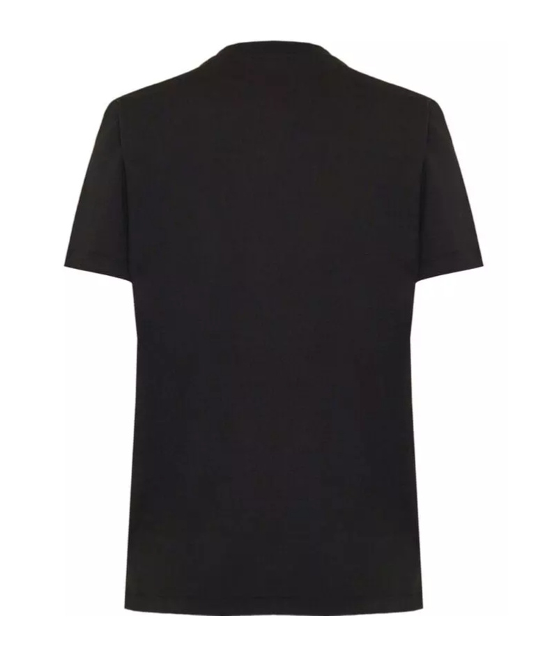 Shop Balmain Vintage Crystal-embellished T-shirt In Black