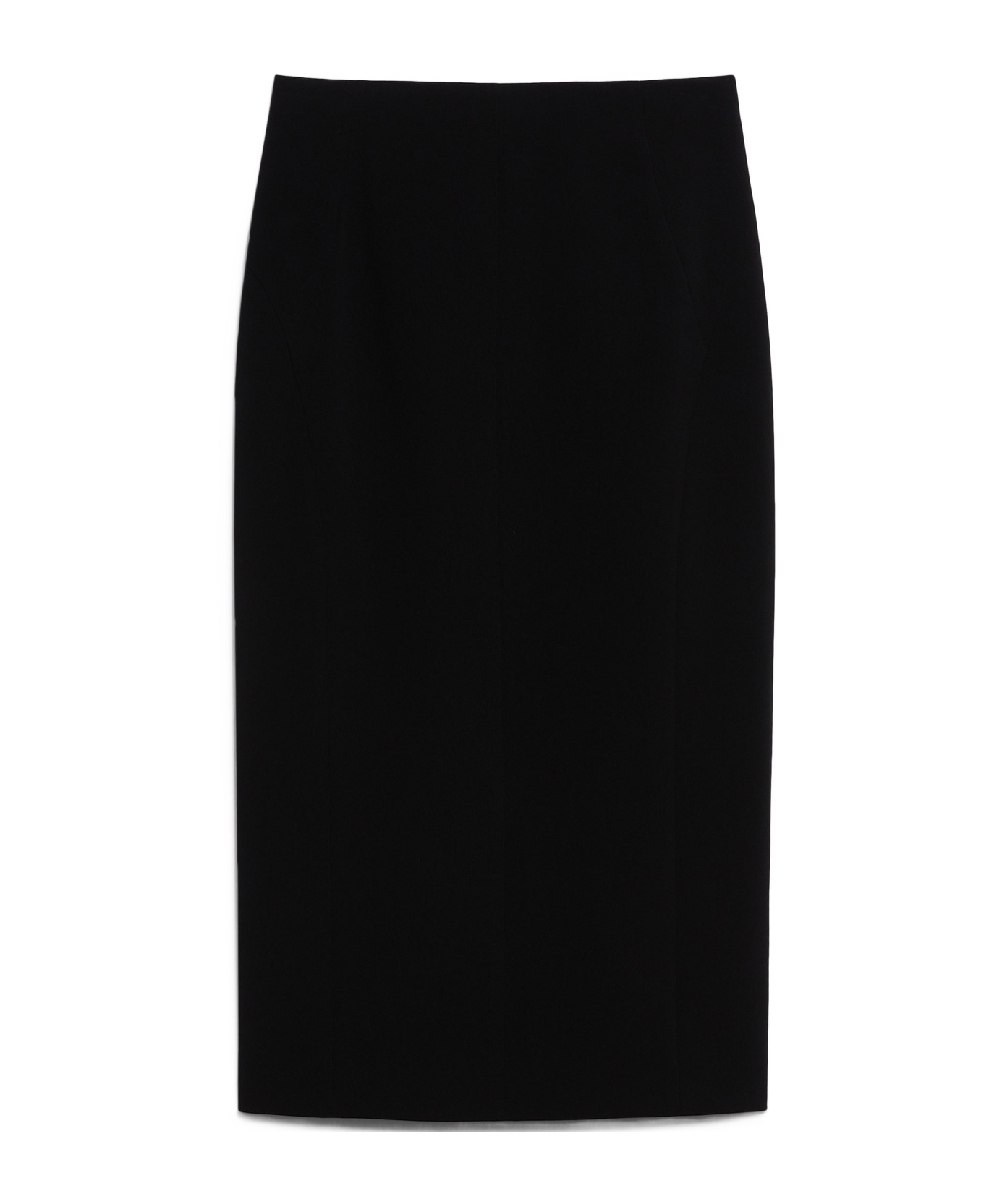 Max Mara Flash Woven Midi Skirt In Black