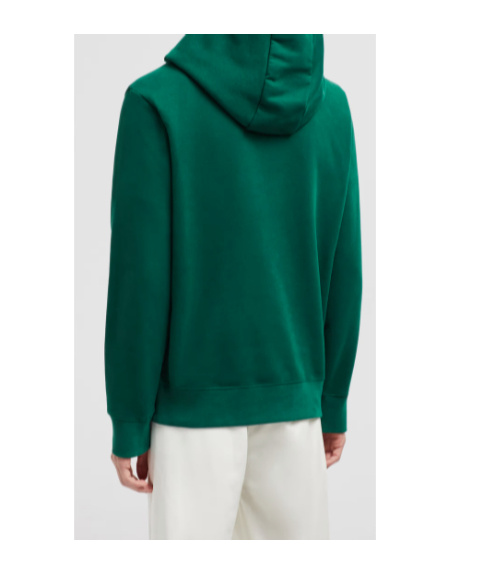 Moncler Long-sleeved Hoodie In Green