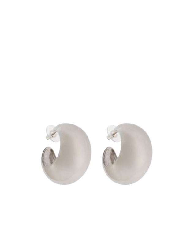 Isabel Marant Chunky Hoop Earrings In White
