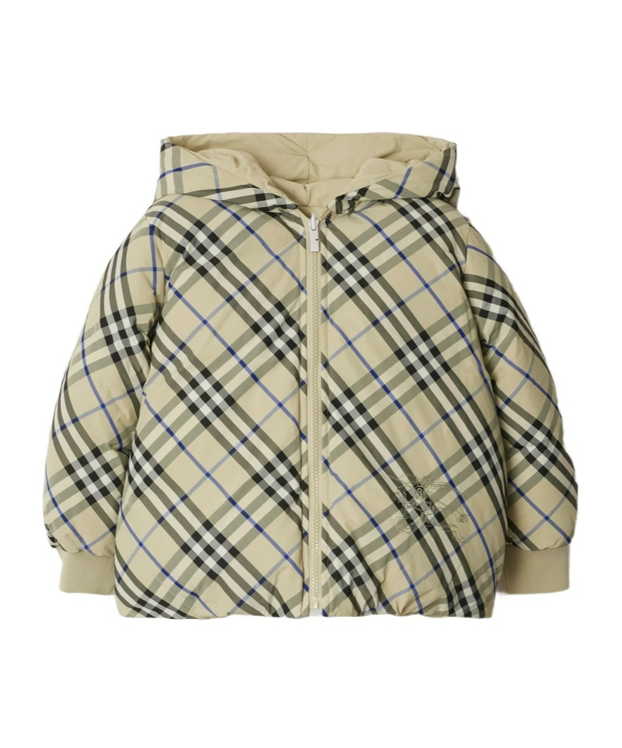 BURBERRY REVERSIBLE CHECKERED PADDED JACKET