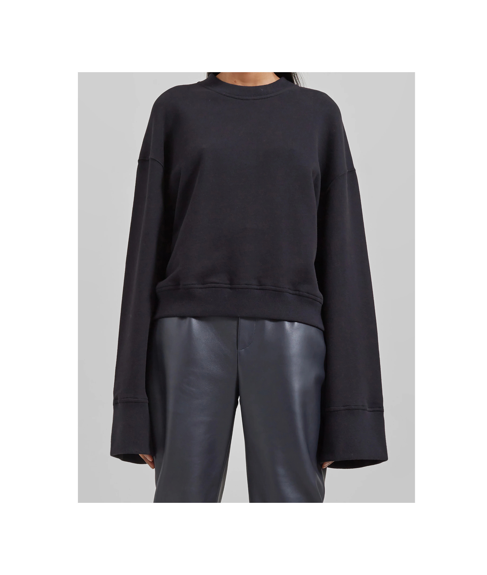 The Frankie Shop Talia Sweatshirt - Black In Black