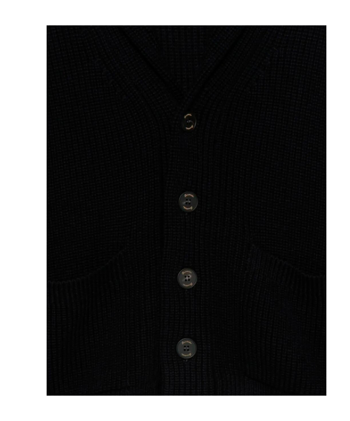 Drumohr Shawl-collar Patch-pocket Cardigan In Black