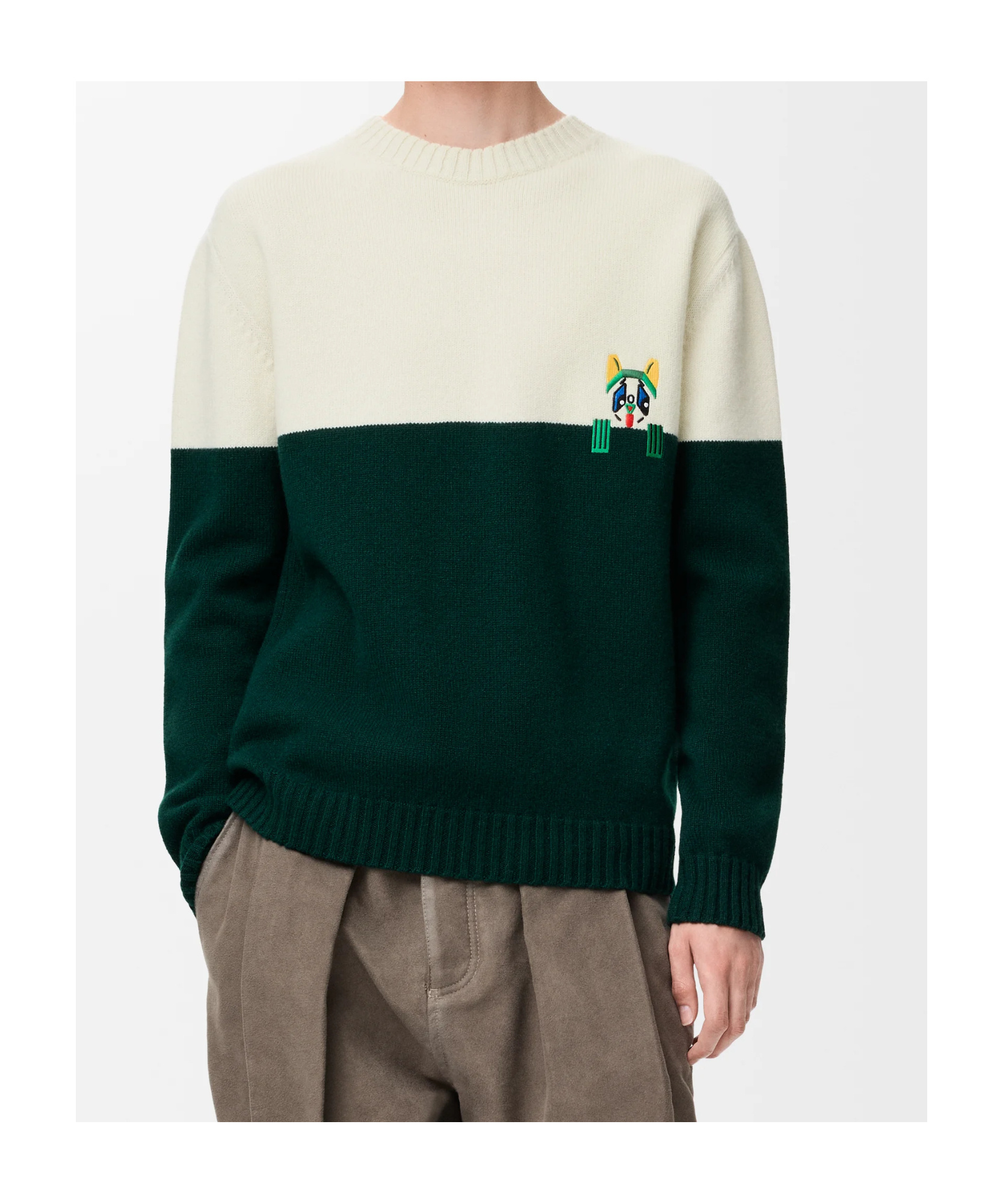 Loewe X Louis Wain Embroidered Wool Sweater In Multi