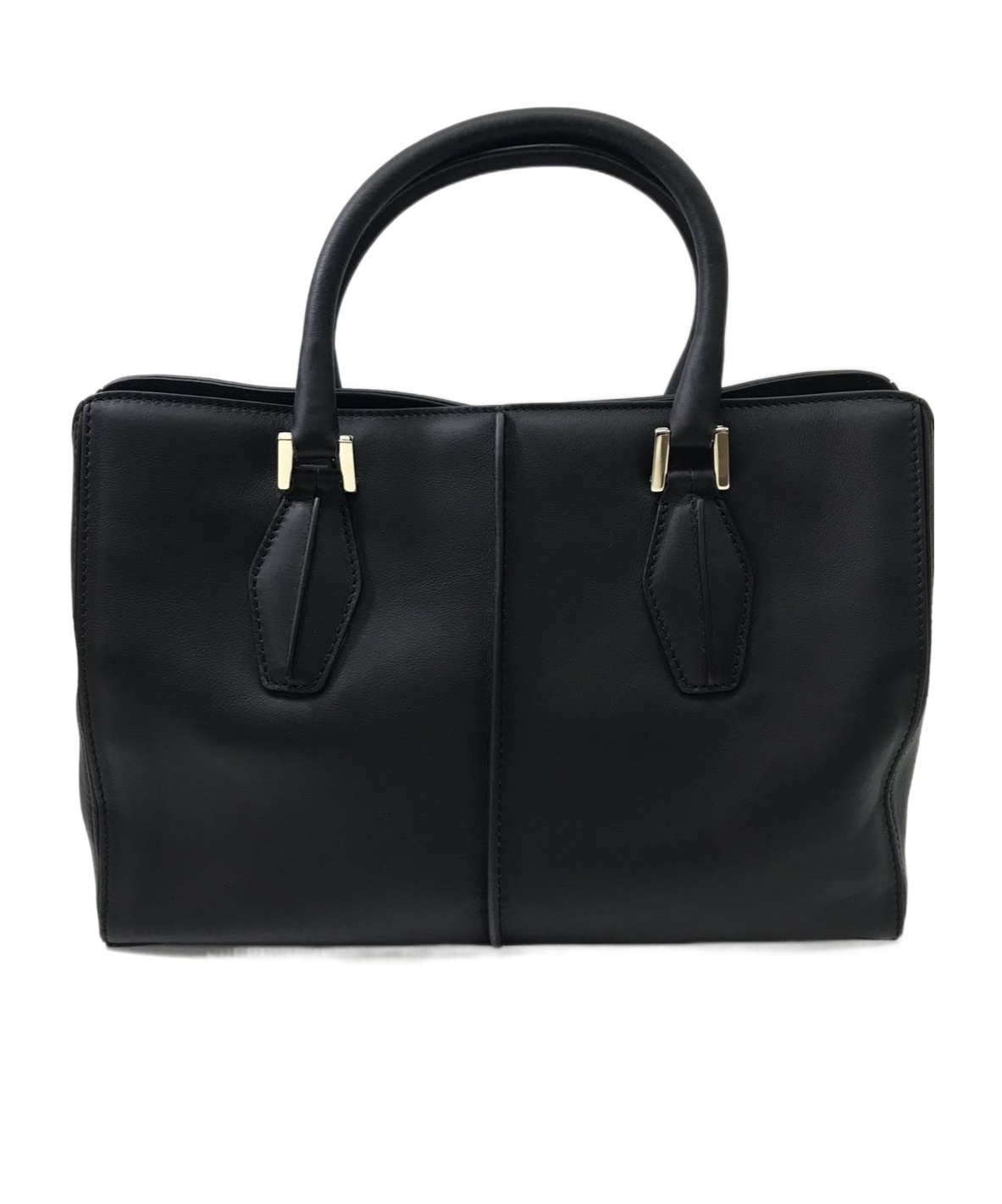 Tod's Double Handle Shoulder Bag In Black
