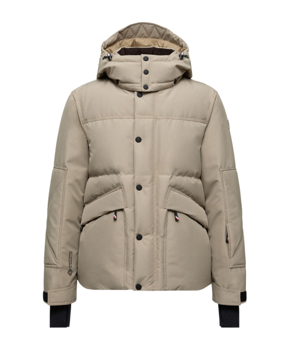 Moncler Elfin Hooded Gore-tex Laminate Down Ski Jacket In White