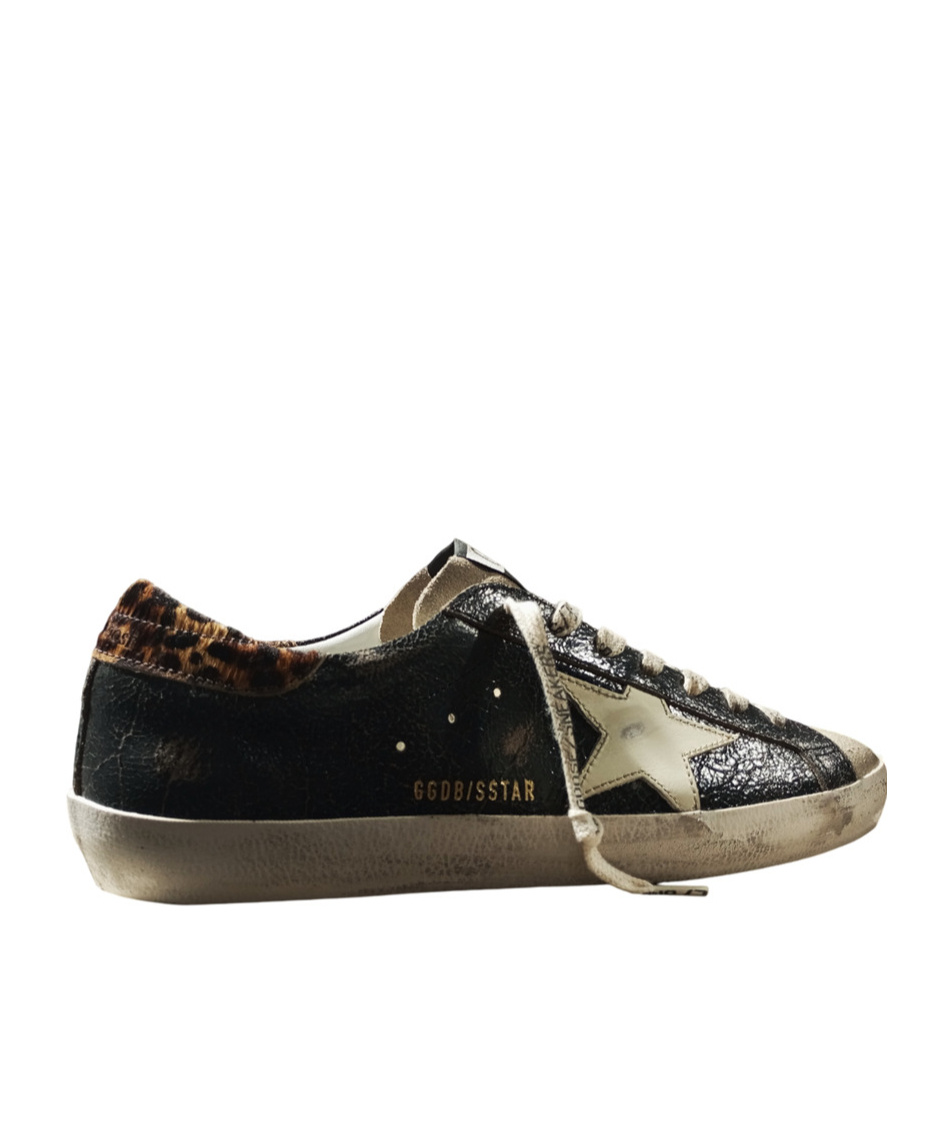 Golden Goose Laced Sneakers In Black