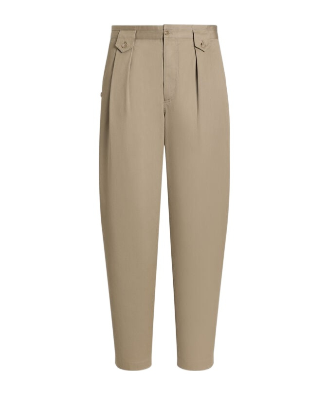 Dolce & Gabbana Belt Loops Slacks In Sand