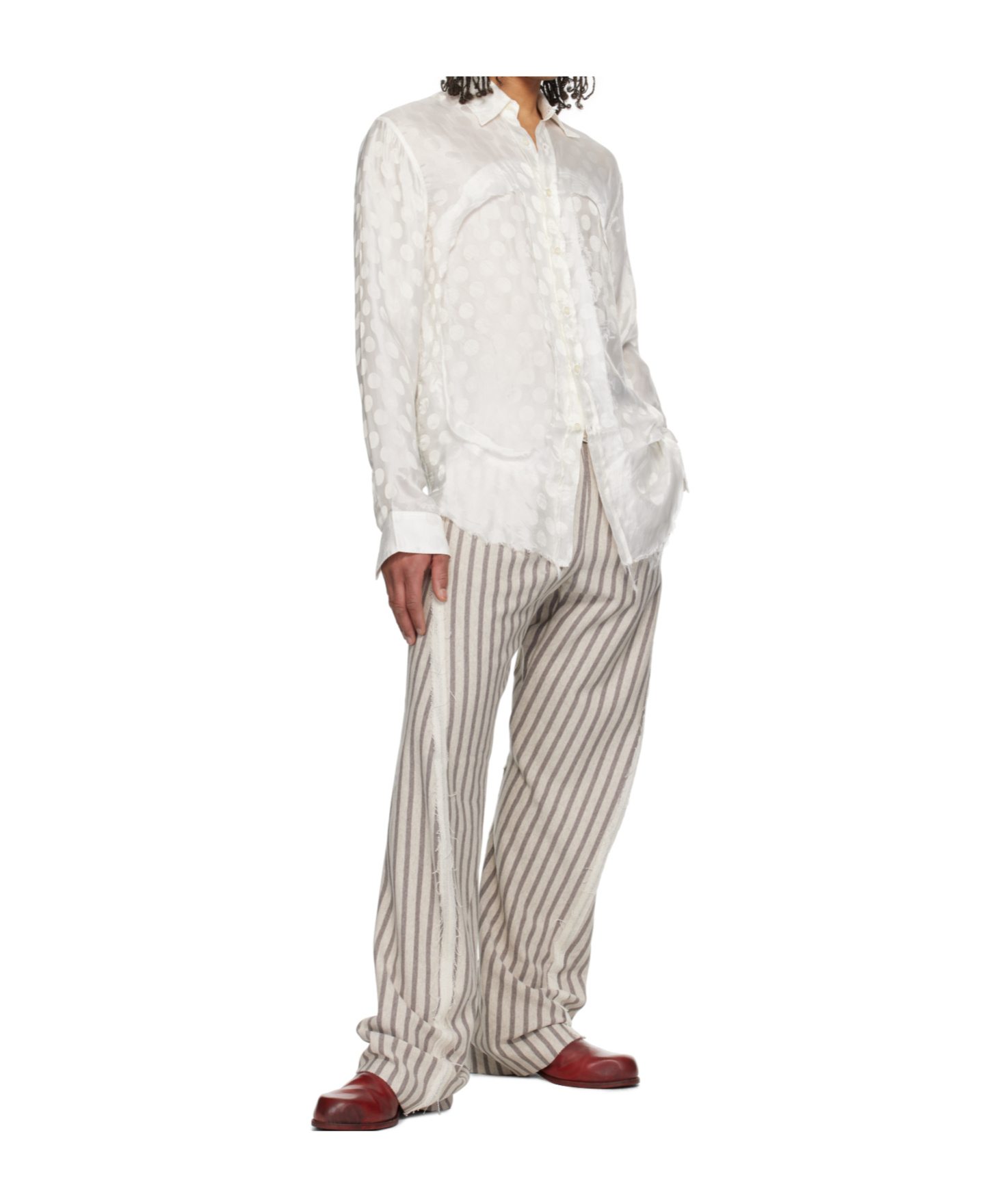 Edward Cuming Classic Lung Window Shirt In White