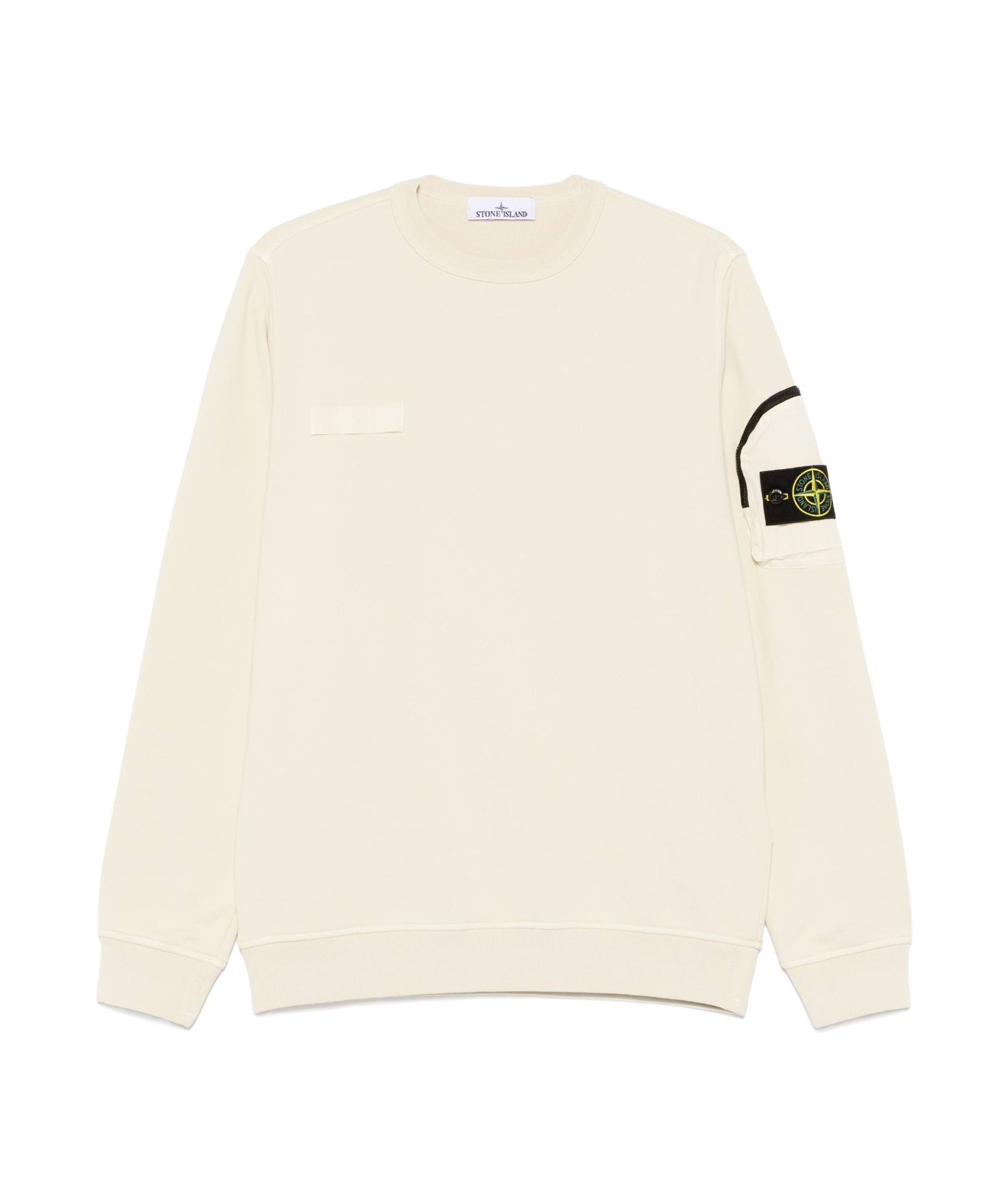 Stone Island Logo Sweatshirt In White