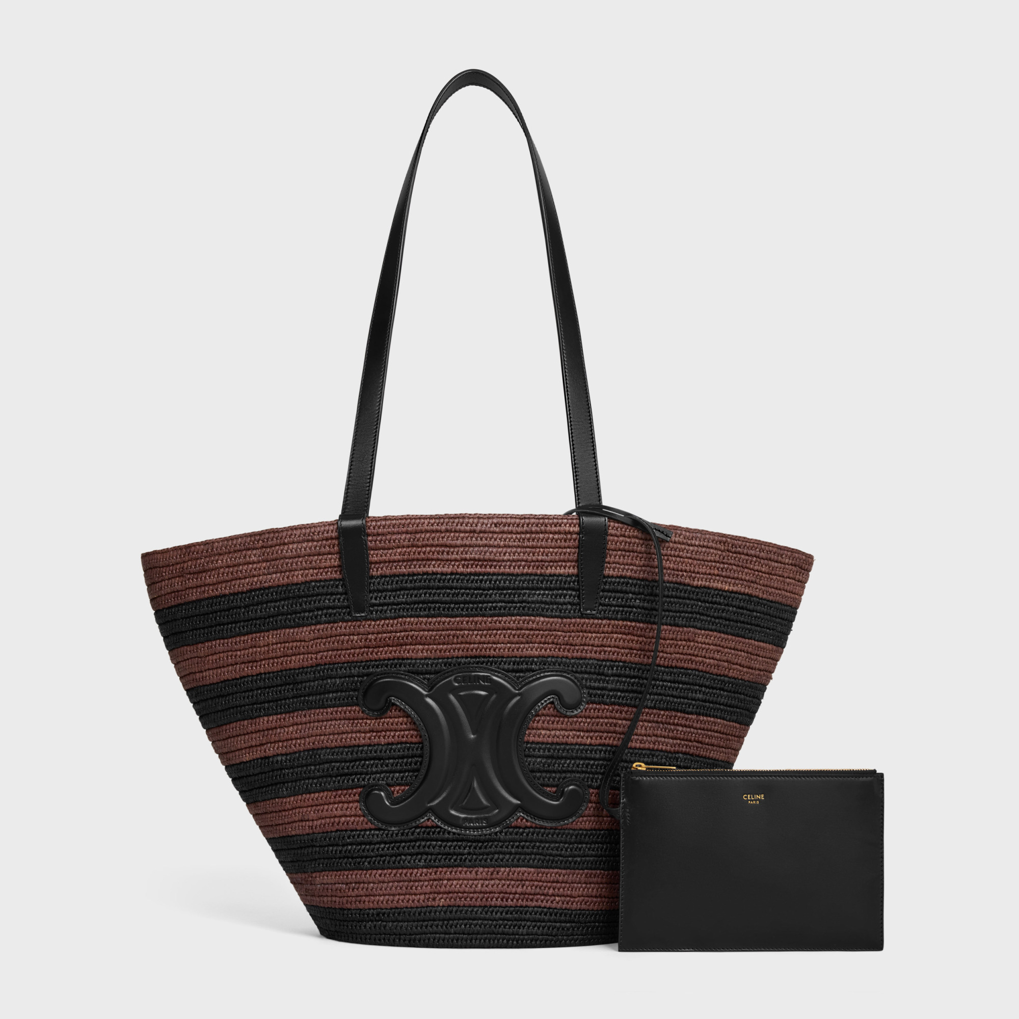 Celine Women Panier Rafia Tote Bag In Multi