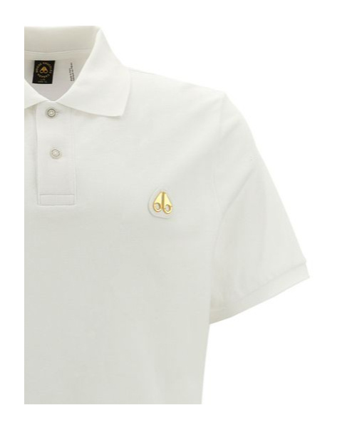 Moose Knuckles Polo Shirt With Minimalist Design And Subtle Branding In White