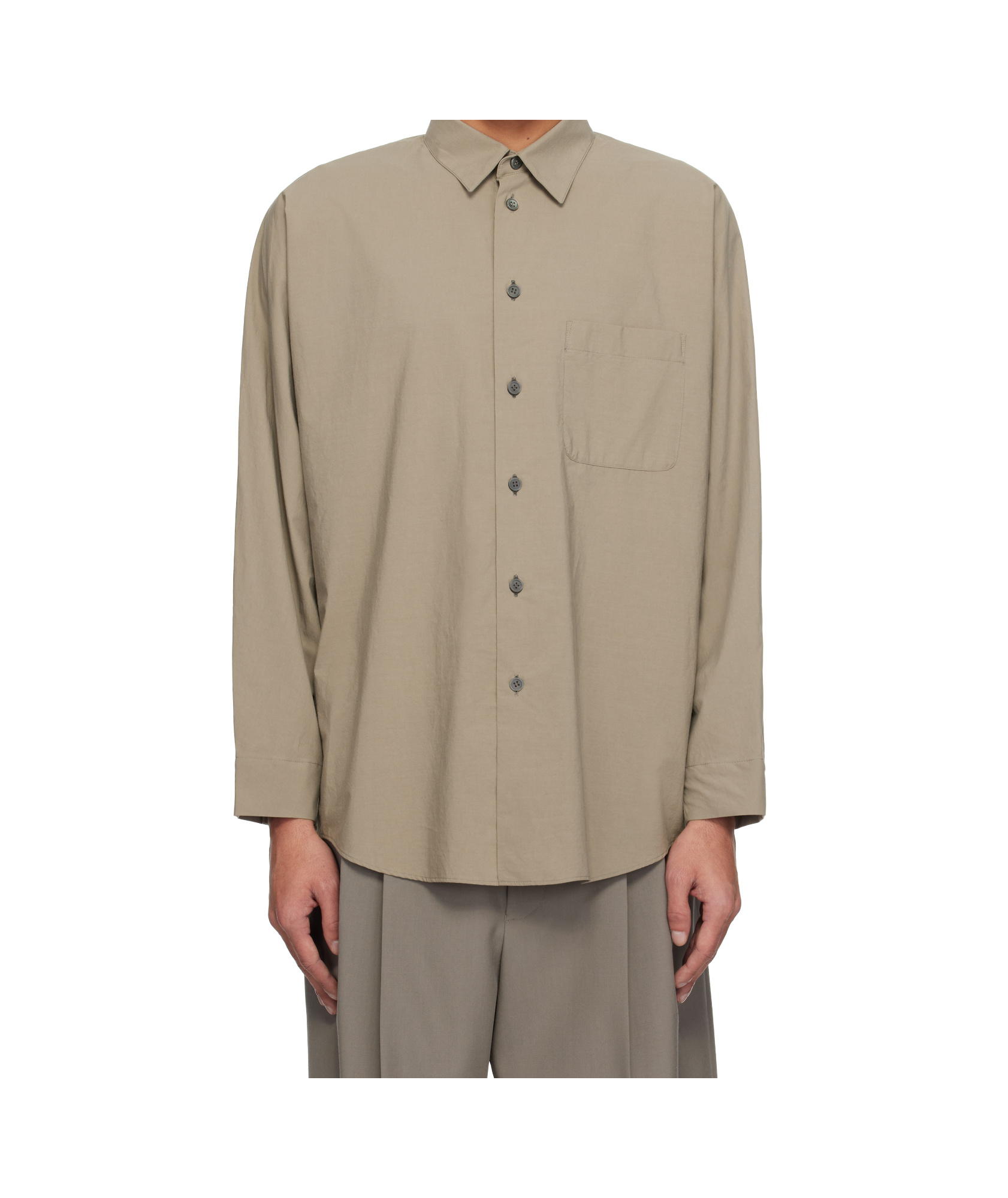Issey Miyake Gray Streamline Shirt In Neutral