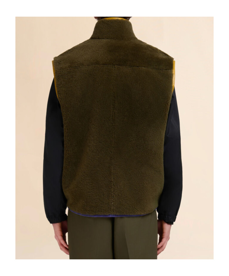 Marni Fleece Gilet In Multi