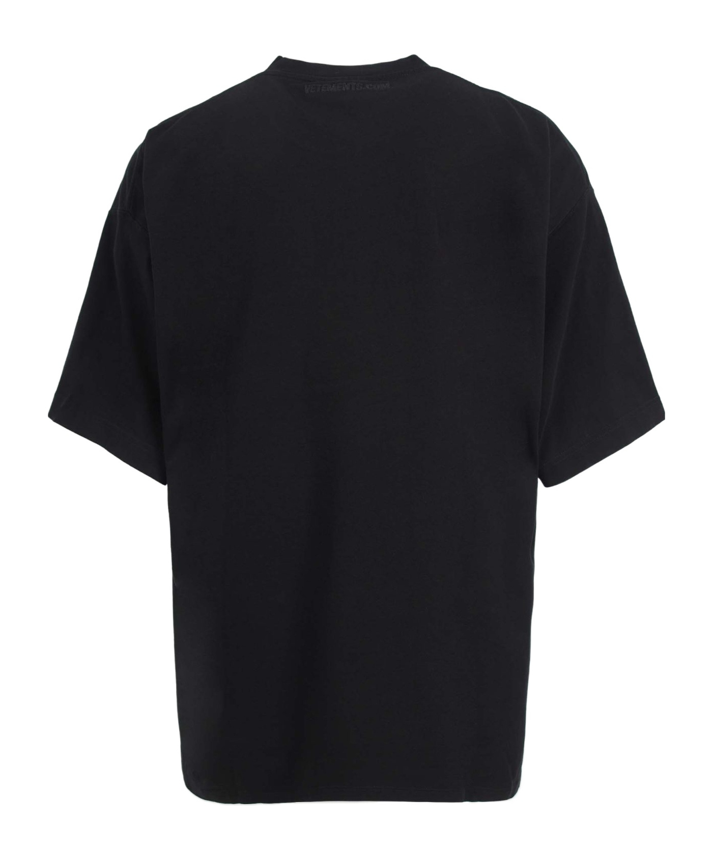 Vetements Item O-neck Short-sleeved T-shirt In Black