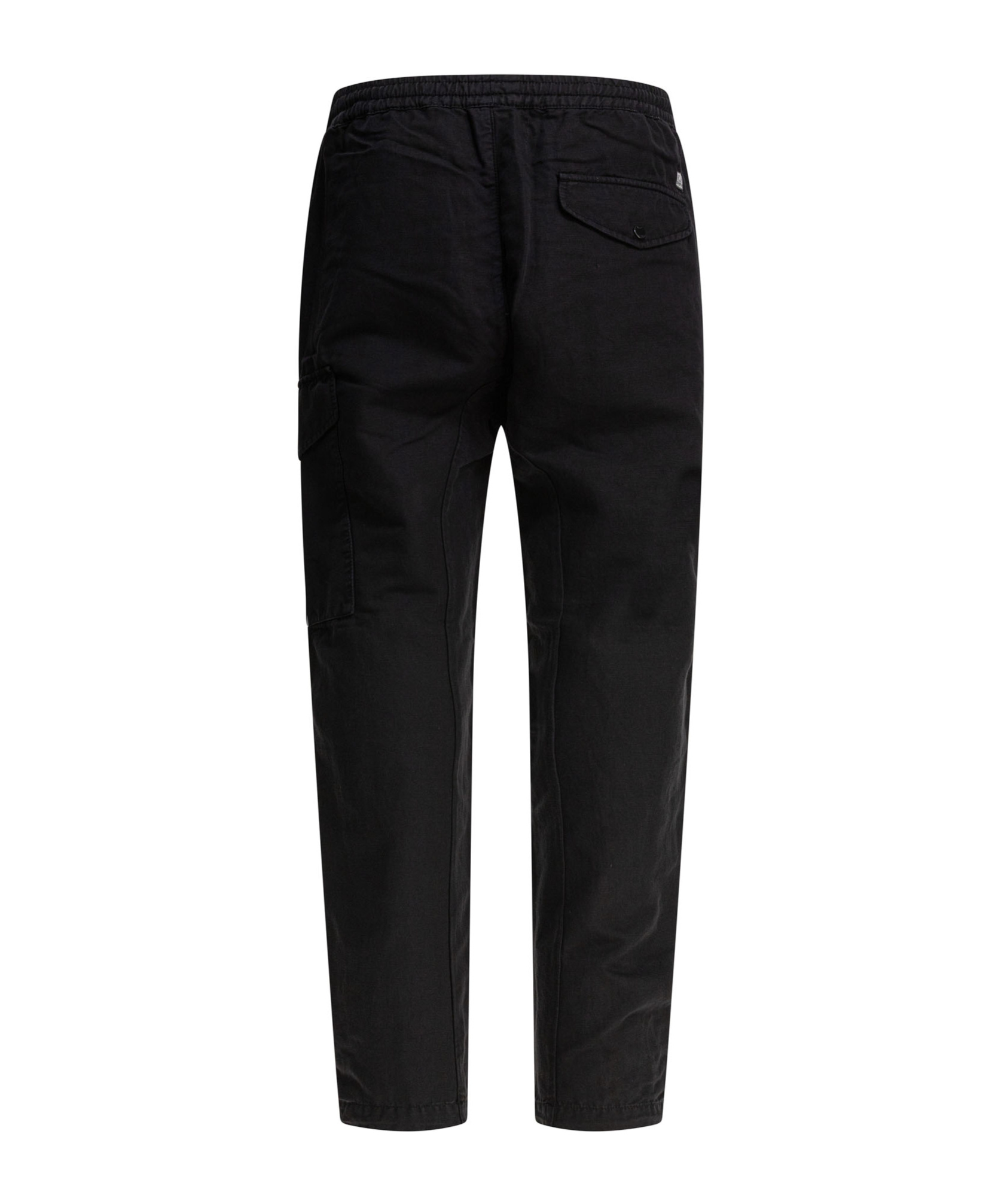 C.p. Company Cargo Utility Trousers Elastic Waistband In Black
