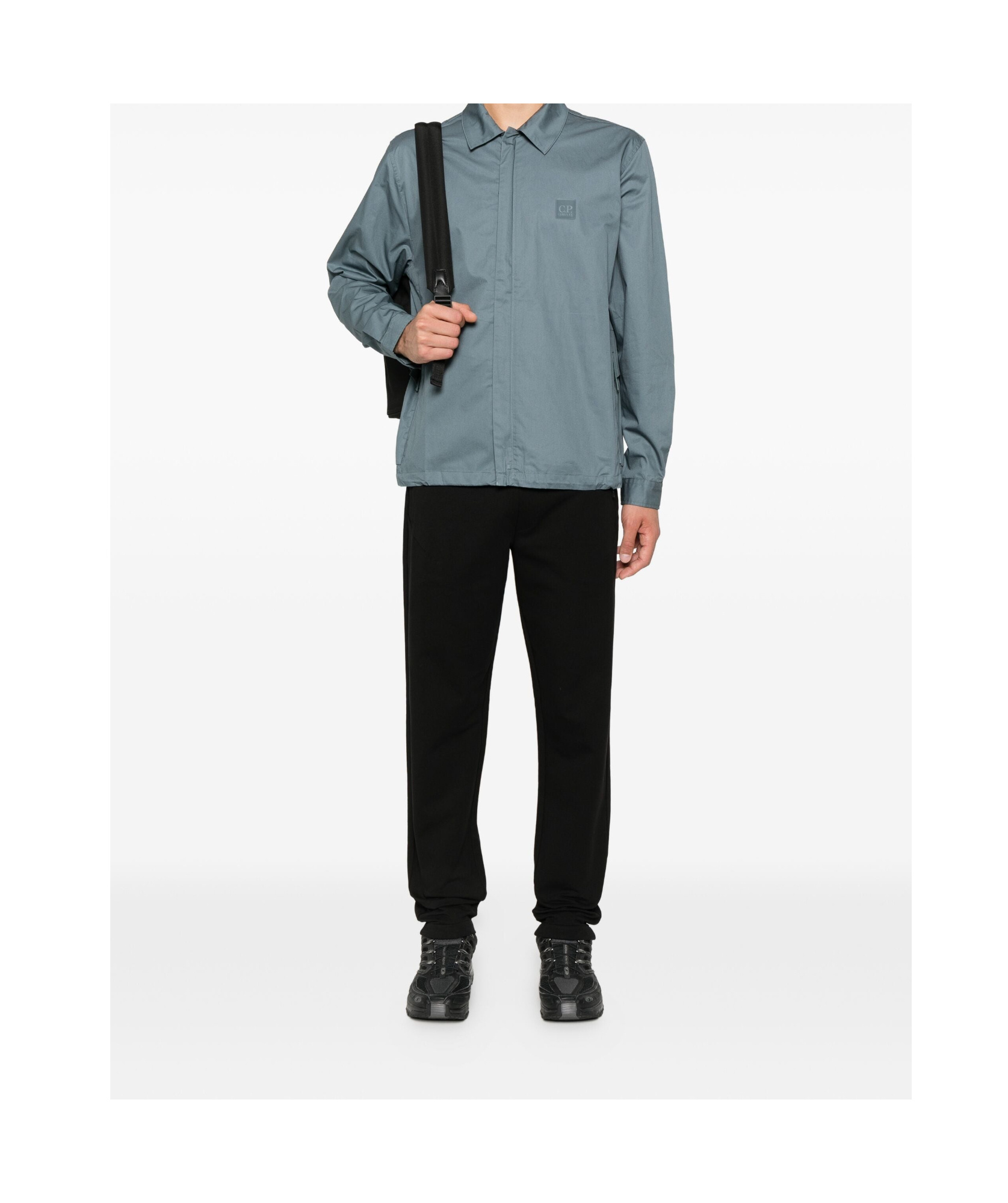 C.p. Company Pocket Zip-fastening Jacket In Gray