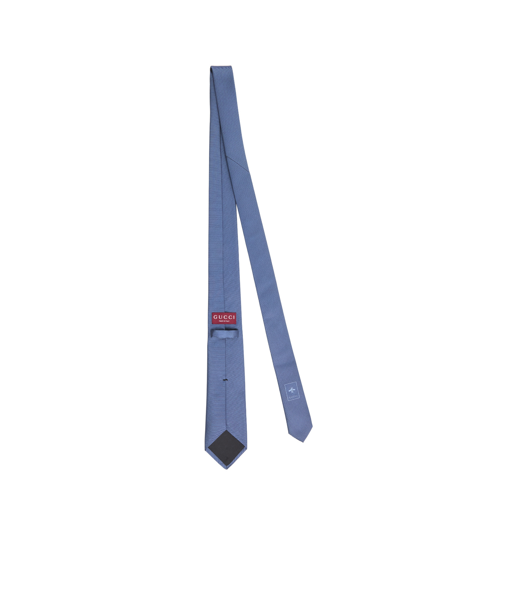 Gucci Tie With Crest In Blue