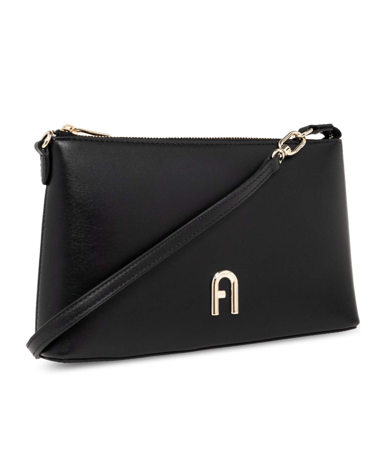 Shop Furla Diamante Mini Crossbody Bag In Black