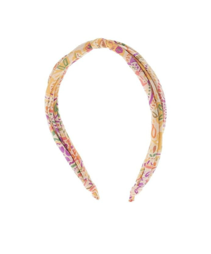 Etro Pattern Hair Band In Yellow