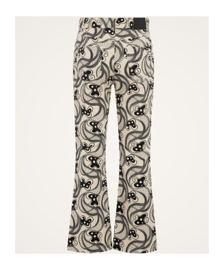 La Doublej Flared Jeans In Nude