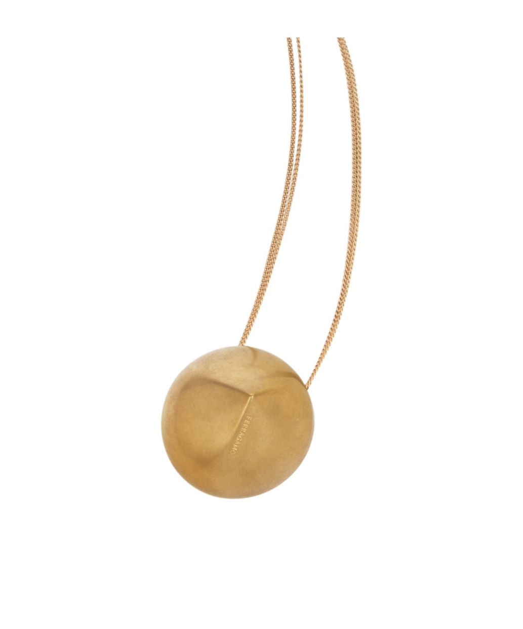 FERRAGAMO ROUND PENDANT NECKLACE