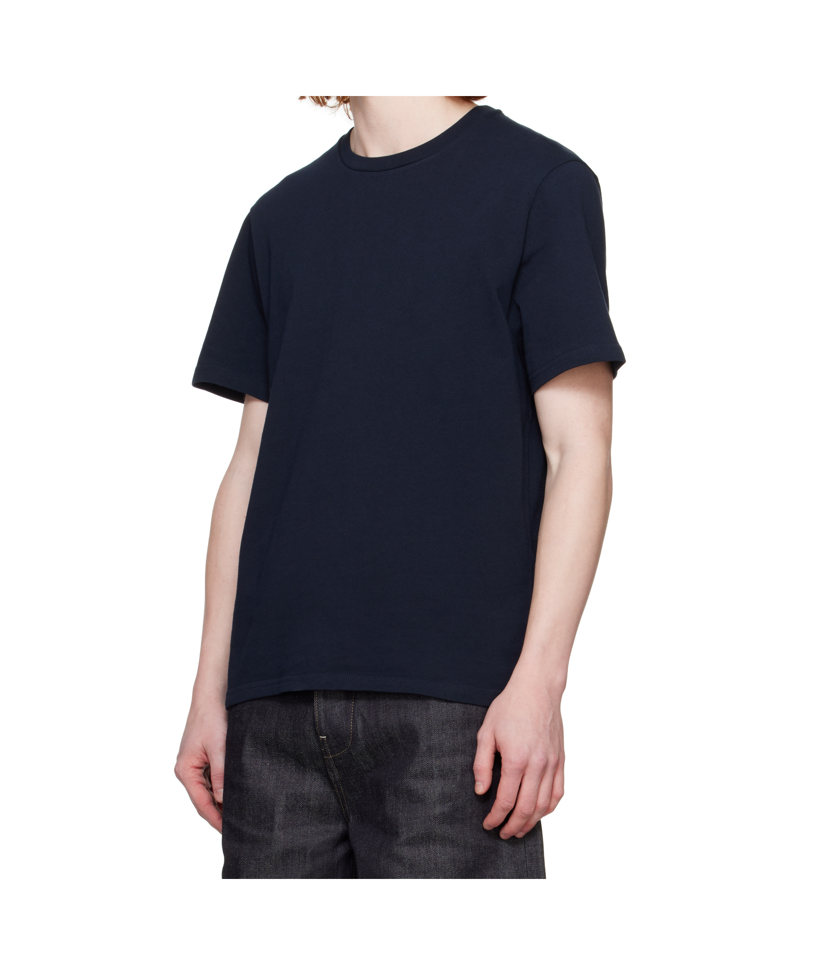 Jil Sander Navy Crewneck T-shirt In Black