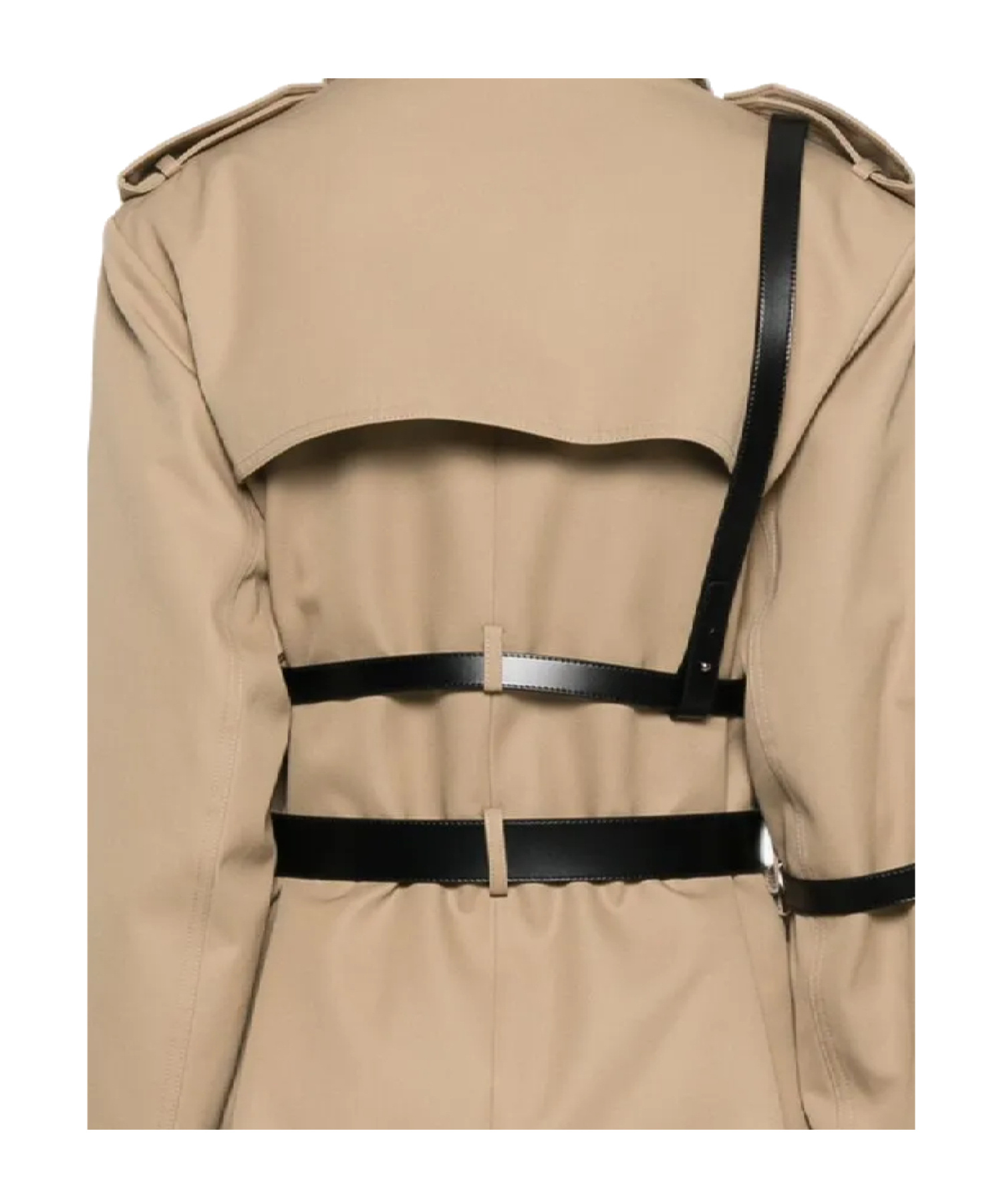 Coperni Multi-strap Long-sleeved Windbreaker In Brown