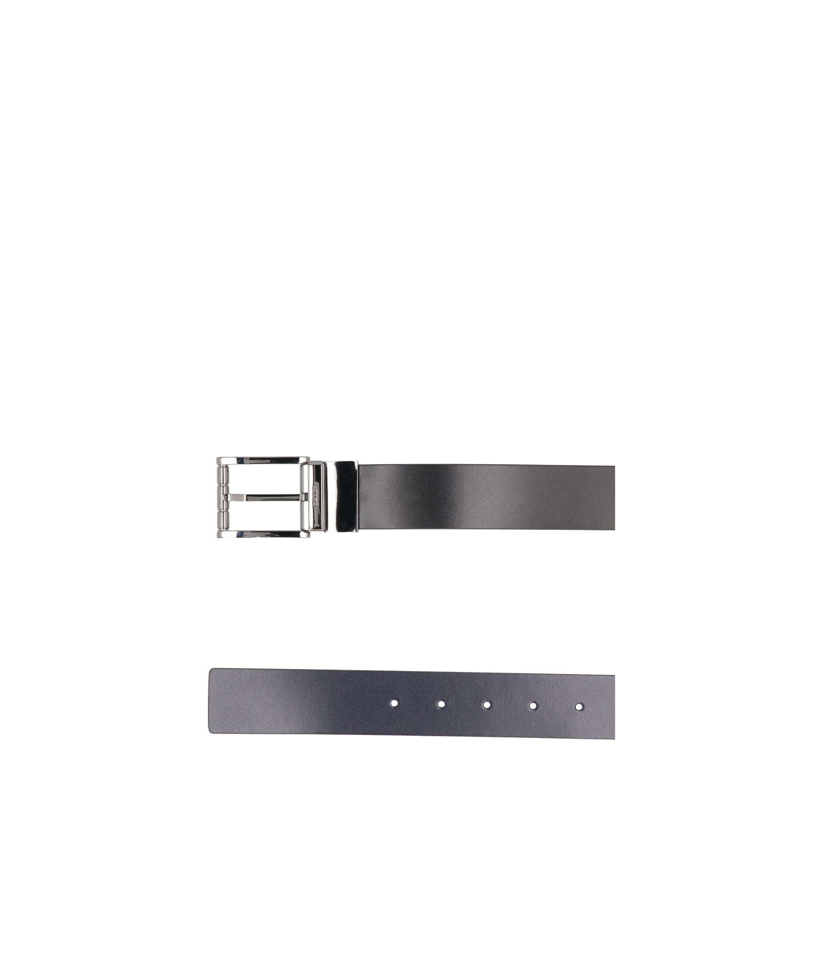 Bally Logo Engraved Reversible Belt In Black