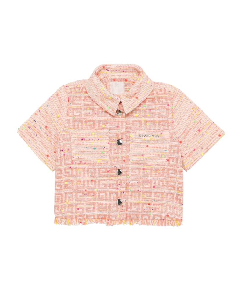 Givenchy Pink Multicoloured Cotton Blend Shirt In Pink