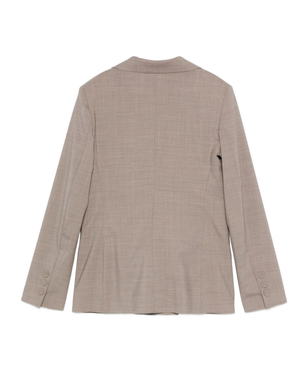 D Exterior Double-breasted Flap-pocket Jacket In Brown