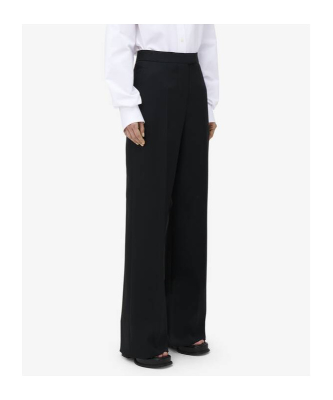 Alexander Mcqueen Wool Trousers In Black